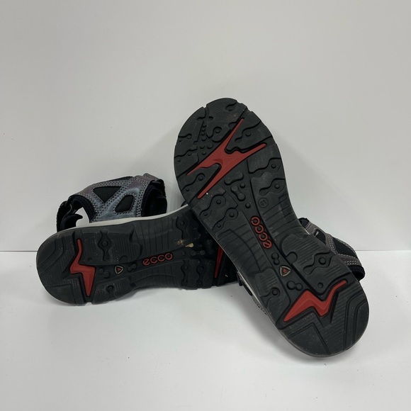 Ecco Women's Black and Gray Sandals - Picture 2 of 2